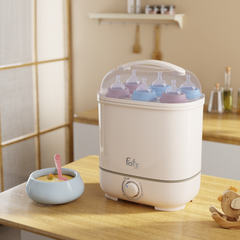 Máy Tiệt Trùng Hơi Nước Sấy Khô Fatzbaby Sumo 4 - Tiệt Trùng 99.9% Vi Khuẩn, Giữ Bình Sữa Khô Ráo, An Toàn Cho Bé