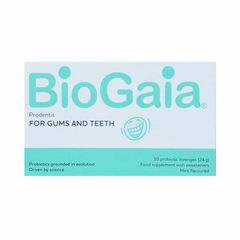Men Vi Sinh Nha Khoa BioGaia Prodentis Dạng Viên Ngậm - Tăng Cường Sức Khỏe Răng Miệng, Hỗ Trợ Cải Thiện Hôi Miệng, Hộp 30 Viên