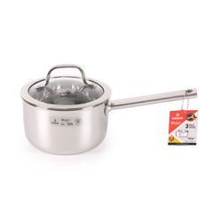 Quánh Inox 3 Lớp Liền Khối Đáy Từ Kalpen Emer EM16 - Dùng Cho Bếp Từ, Gas, Chịu Nhiệt Tốt - Chất Liệu Inox 304 An Toàn