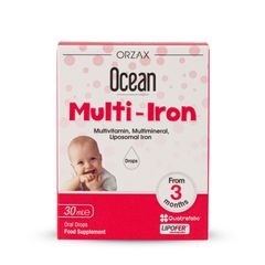 Siro Ocean Multi Iron Bổ Sung Sắt và 14 Vi Chất Cho Bé - Thực Phẩm Chức Năng Giúp Tăng Cường Sức Đề Kháng và Hấp Thu Dinh Dưỡng