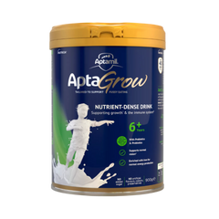 Sữa Aptamil AptaGrow Nutrient-Dense Drink 6+ cho bé từ 6-10 tuổi - Hỗ trợ tăng cường miễn dịch và phát triển thị lực, 900g