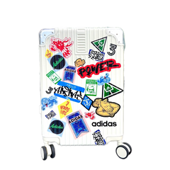 Vali Adidas Sticker Power 22 inch - Kéo Cabin Nhẹ, 4 Bánh Xe Quay 360 Độ, Thiết Kế Họa Tiết Sticker Độc Đáo, Dành Cho Đi Du Lịch