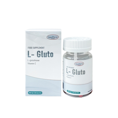 Viên uống IntelDerm L-Gluto Trắng Da - Hỗ Trợ Dưỡng Da Sáng Khỏe, Giảm Sạm Nám với L-Glutathione và Chiết Xuất Cà Chua Trắng