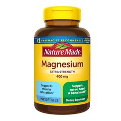 Viên uống Magie Nature Made 400mg - Hỗ trợ sức khỏe xương, cơ bắp và thần kinh, sản phẩm bổ sung thiên nhiên 150 viên