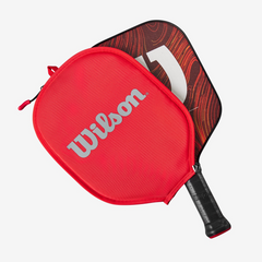 Vỏ bọc bảo vệ vợt Pickleball Wilson Cover WR8905600 - Chất liệu Polyester bền, bảo vệ vợt hiệu quả, màu xám/đỏ