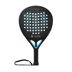Vợt Padel Wilson Ultra Elite V2 Black/Blue - Dụng Cụ Thể Thao Cao Cấp Chống Shock với Công Nghệ Opti Grip, Trọng Lượng Nhẹ 361g