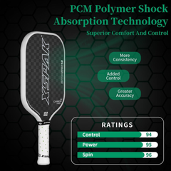 Vợt Pickleball XSPAK 12K Carbon Fiber B0CJQY192G - Độ bền cao, kiểm soát tối ưu cho người chơi trung cấp và chuyên nghiệp