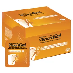VsportGel Bổ Sung Năng Lượng và Khoáng Chất - Hỗ Trợ L-Carnitine, Taurine, Vitamin B1, B5, B6, Giảm Mệt Mỏi, Dạng Túi Tiện Dụng