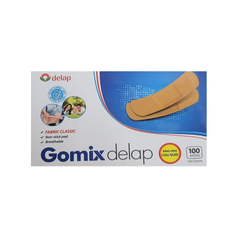 Băng cá nhân chống nước Gomix Delap - Bảo vệ vết thương, co giãn tốt, thoáng khí, chống nhiễm khuẩn, hộp 100 miếng