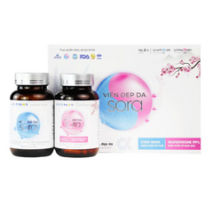 Bộ Đôi Viên Uống Đẹp Da Sora - Hỗ Trợ Cải Thiện Sạm Nám, Làm Sáng Da, Cân Bằng Nội Tiết Tố Nữ, Tăng Cường Sức Khỏe Phái Đẹp