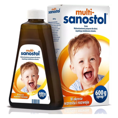 Vitamin Tổng Hợp Sanostol 600g - Chai Dễ Uống cho Trẻ Em từ 1 Tuổi - Hỗ Trợ Phát Triển Sức Khỏe và Tăng Cường Đề Kháng