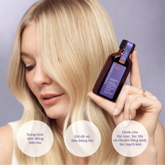 Dầu Dưỡng Tóc Moroccanoil Treatment Purple 50ml - Giúp Duy Trì Màu Tóc Sáng và Rạng Rỡ, Chống Oxy Hóa Với Dầu Argan