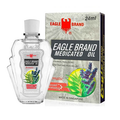Dầu Gió Hương Lavender Eagle Brand 24ml - Giảm Đau Nhức, Chóng Mặt, Hỗ Trợ Giữ Ấm Cơ Thể, Dầu Trắng Con Ó Nổi Tiếng
