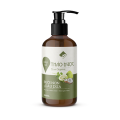 Dầu xả Bưởi Non và dầu dừa Ecocare tóc mềm mượt và giảm gãy rụng