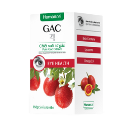 Viên nang dầu gấc Humancel GAC - Bổ mắt và trẻ hóa da theo công nghệ Hàn Quốc, 100% tự nhiên, an toàn cho người sử dụng