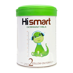 Sữa bột Hismart Germany số 2 cho bé 6-12 tháng - Dinh dưỡng tối ưu, hỗ trợ phát triển trí tuệ và xương chắc khỏe - Hộp 800g