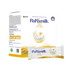 Sữa PaPamilk Gold Tổ Yến 24 gói - Hỗ trợ loãng xương, phục hồi sức khỏe với chiết xuất Nhật Bản, sữa non và vitamin thiết yếu