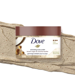 Tẩy Tế Bào Chết Dove Exfoliating Body Polish Scrub 298g - Brown Sugar