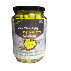 Viên Tinh Nghệ Nano Mật Ong Rừng Vanbina - Hỗ Trợ Tiêu Hóa, Làm Đẹp, Giảm Mụn, Khác Phục Da Mịn Màng 100gr - Sản Phẩm Thiên Nhiên Cao Cấp