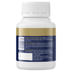 Viên uống tăng cường miễn dịch BioCeuticals Glutathione 250mg - Hỗ trợ sức khỏe, chống oxy hóa, 60 viên veggie cho người trưởng thành