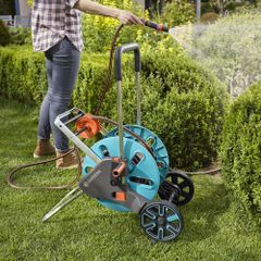 Vòi tưới cây xe cuộn Gardena 18517-20, 20m, thiết kế tiện lợi, chất liệu cao cấp, tay cuốn dễ sử dụng - Giải pháp tưới cây thông minh