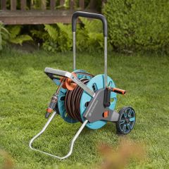 Vòi tưới cây xe cuộn Gardena 18517-20, 20m, thiết kế tiện lợi, chất liệu cao cấp, tay cuốn dễ sử dụng - Giải pháp tưới cây thông minh