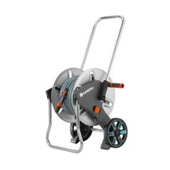 Vòi Tưới Cây Kim Loại Gardena 18542-20 Có Bánh Xe Di Chuyển, 20m Dây, Chống Xoắn, Bền Bỉ Cho Vườn Tươi Xanh