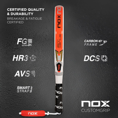 Vợt Padel Nox AT Pro Cup Genius 2023 - Thiết Kế Chuyên Nghiệp Miguel Lamperti, Cân Bằng Giữa Sức Mạnh và Kiểm Soát