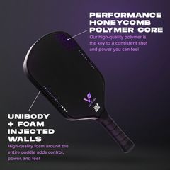 Vợt Pickleball Vatic Pro Prism Carbon Fiber 16mm - Siêu nhẹ, Chất liệu Carbon Bền bỉ, Được USAPA Chấp Thuận, Dành cho Người Chơi Chuyên Nghiệp