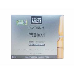Ampoules 15% Vitamin C MartiDerm Platinum Photo Age HA+ - Chăm sóc da trẻ hóa và phục hồi độ ẩm cho làn da khỏe mạnh