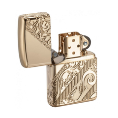 Bật lửa Zippo 2018 Collectible of the Year - Armor Vàng Sang Trọng, Phiên Bản Sưu Tầm Đặc Biệt, Quà Tặng Cho Người Sưu Tầm