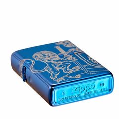 Bật Lửa Zippo 49126 Thiết Kế Biểu Tượng Sư Tử Trung Cổ Xanh Dương - Quà Tặng Thú Vị Cho Fan Chính Hãng