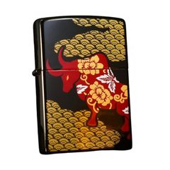 Bật Lửa Zippo CZA-2-18B Year Of The Ox Đen - Phiên Bản Giới Hạn Châu Á, Thiết Kế Maki-e Nhật Bản, Quà Tặng Độc Đáo