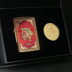 Bật Lửa Zippo CZA-2-25 Năm Hổ 2022 Phiên Bản Giới Hạn Châu Á - Sưu Tầm Hàng Hiếm, Thiết Kế Sang Trọng