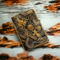 Bật Lửa Zippo 3D Khắc Rồng Phượng Version 2 ZPC4150-169 - Bật Lửa Đồng Chất Lượng Thượng Hạng, Quà Tặng Đặc Biệt cho Fan Hâm Mộ