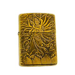Bật Lửa Zippo Khắc Hình Phật Thiên Thủ Thiên Nhãn ZPC4158-169 - Quà Tặng Ý Nghĩa, Chất Liệu Cao Cấp, Bền Đẹp, Thiết Kế Chống Gió