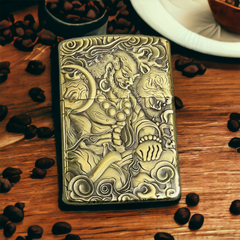 Bật Lửa Zippo La Hán Phật Giáo Hàng Long Phục Hổ ZPC4188 - Khắc 3D Độc Đáo, Quà Tặng Ý Nghĩa, Văn Hóa Phương Đông