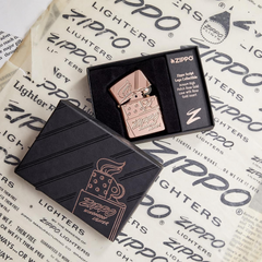 Bật Lửa Zippo Script Collectible Armor Rose Gold 48768 - Phiên Bản Kỷ Niệm 75 Năm, Hàng Giới Hạn Sang Trọng