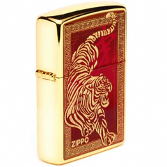 Bật Lửa Zippo Năm Hổ Phiên Bản Giới Hạn Châu Á CZA-2-24 - Họa Tiết Hổ Dũng Mãnh, Đỏ Sang Trọng, Quà Tặng Chất Lượng