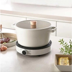 Bếp từ đơn kèm nồi lẩu Fika Neoflam 26cm - Bếp từ an toàn, tiết kiệm điện, tiện dụng cho các món lẩu và nướng tại bàn