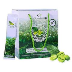 Cà Phê Xanh Thiên Nhiên Việt Hỗ Trợ Giảm Cân - Hộp 10 Gói Giúp Thanh Lọc Cơ Thể và Tăng Cường Sức Khỏe
