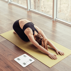 Cân phân tích sức khỏe Medisana 7in1 BS310 Connect - Cân thông minh đo mỡ, cơ, BMI, BMR, ứng dụng VitaDock+ - Đọc dễ dàng với màn hình LCD lớn