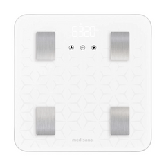 Cân phân tích sức khỏe Medisana 7in1 BS310 Connect - Cân thông minh đo mỡ, cơ, BMI, BMR, ứng dụng VitaDock+ - Đọc dễ dàng với màn hình LCD lớn