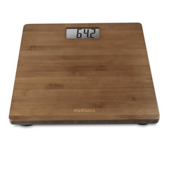 Cân Sức Khỏe Medisana 40548 PS 450 - Bề Mặt Tre Tự Nhiên, Tải Trọng 180kg, Đo BMI, Màn Hình LCD Rõ Ràng - Thiết Bị Chăm Sóc Sức Khỏe Hàng Ngày