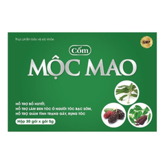 Cốm Mộc Mao Hỗ Trợ Mọc Tóc, Làm Đen Tóc