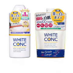 Combo Dưỡng Trắng Toàn Thân White Conc Nhật Bản - Sữa Tắm 360ml & Sữa Dưỡng Thể 200g, Chăm Sóc Da Trắng Hồng Tự Nhiên
