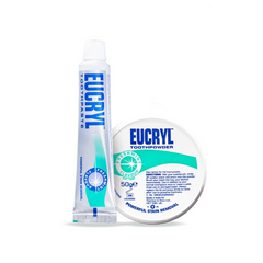Combo Kem đánh răng Eucryl 62g + Bột tẩy trắng răng Eucryl 50g, Anh
