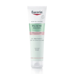 Gel Rửa Mặt Cho Da Mụn Eucerin 3X Treatment Foam Cleanser - Giúp Làm Sạch Sâu, Giảm Mụn, Tăng Cường Độ Ẩm - 75ml, 150ml, 400ml