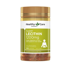 Viên uống Mầm Đậu Nành Healthy Care Super Lecithin 1200Mg - Hỗ trợ Làm Đẹp Da và Cải Thiện Sức Khỏe Nữ Giới, Hộp 100 Viên