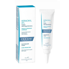 Kem Dưỡng Da Ducray Keracnyl PP 30mL - Giảm Mụn, Mờ Thâm, Duy Trì Độ Ẩm, Phù Hợp Da Nhờn và Da Dễ Nổi Mụn